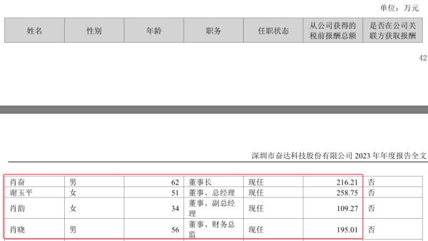 股票是资本证券吗 奋达科技2024上半年智能锁收入增263%，董事长肖奋及肖韵、肖晓去年合计领薪520万元